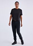 Kappa Slim Fit Siyah Kadın Eşofman Altı 371E81WA00 W LOGO TAPE ALPIRE