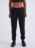 Kappa Slim Fit Siyah Kadın Eşofman Altı 371E81WA00 W LOGO TAPE ALPIRE
