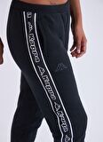 Kappa Slim Fit Siyah Kadın Eşofman Altı 371E81WA00 W LOGO TAPE ALPIRE