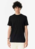 John Richmond Bisiklet Yaka Siyah Erkek T-Shirt UMP24013TS