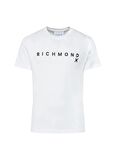 John Richmond Bisiklet Yaka Beyaz Erkek T-Shirt UMP24004TS
