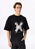 John Richmond Bisiklet Yaka Siyah Erkek T-Shirt UMA24071TS