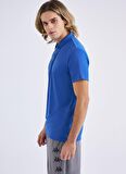 Kappa Polo Yaka Düz Mavi Erkek T-Shirt 331D53WH03 M KOMBAT POLY POLO