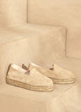Manebi Deri Bej Kadın Espadril K 1.1 D0