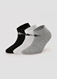 Kappa Siyah - Beyaz - Gri Unisex Çorap 381N1LW AUTHENTIC SANDY TK 3PACK