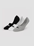 Kappa Siyah - Beyaz - Gri Unisex Çorap 381N1MW AUTHENTIC SUMMERY TK 3PACK