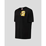 Kappa Yuvarlak Yaka Düz Siyah Erkek T-Shirt 311G3RW AUTHENTIC GRAPHIK VARIS TK