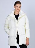 Kappa Beyaz - Siyah Kadın Zip Ceket 361G25W 222 BANDA LEAH TK