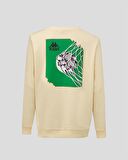 Kappa Authentic Graphik Vanes TK Erkek Bej Sweatshirt 371I77W057-K