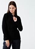 Kappa Siyah Kadın Zip Ceket 361I1UW LOGO MELL TK