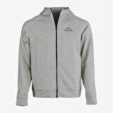 Kappa Kapüşon Yaka Gri Erkek Sweatshırt 341I2UW LOGO OLIE TK