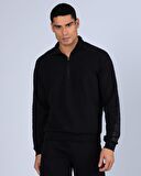 Kappa Siyah Erkek Zip Ceket 371H25W LOGO BLISSINT TK