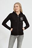 Armani Exchange Kadın Fermuarlı Sweatshirt