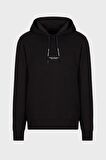 Kapüşon Yaka Siyah Erkek Sweatshırt 8NZM94 1200-BLACK