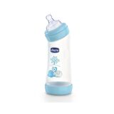 Chicco Wellbeing İlk Açılı Biberon 250ml Erkek Mavi