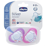 Chicco Physio Compact Silikon Emzik (6-12 Ay) 2'li - Kız 
