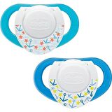 Chicco Physio Compact Silikon Emzik 6-12 Ay Erkek 2li