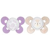 Chicco Physio Comfort Silikon Emzik 6-12 Ay Kız 2Li