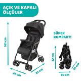 Chicco Ohlala 3 Bebek Arabası black