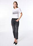 Patrizia Pepe Yuvarlak Yaka Beyaz Kadın T-Shirt 8M1628