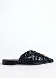 Patrizia Pepe Deri Siyah Kadın Espadril 2Z0018L109K103