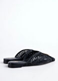 Patrizia Pepe Deri Siyah Kadın Espadril 2Z0018L109K103