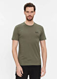 EA7 Bisiklet Yaka Haki Erkek T-Shirt 8NPT51PJM9Z