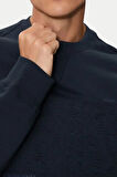 Armani Exchange Erkek Fermuarlı Sweatshirt Lacivert