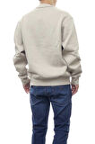 Armani Exchange Erkek Fermuarlı Sweatshirt Bej
