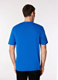 Armani Exchange Bisiklet Yaka Baskılı Saks Erkek T-Shirt 6DZTJS ZJA5Z 15DS