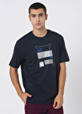 Armani Exchange Bisiklet Yaka Baskılı Lacivert Erkek T-Shirt 6DZTJS ZJA5Z 1510