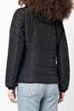 Kadın Kapüşonlu Mont - Siyah | S