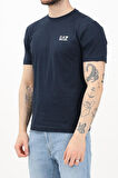 Erkek Ea7 Bisiklet Yaka T-Shirt - Mavi | S