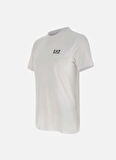 EA7 Bisiklet Yaka Beyaz Erkek T-Shirt 8NPT26PJVQZ1100