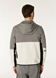 Kappa Zip Ceket, XL, Gri - Siyah