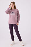 Kappa Çocuk Sweatshirt 321Z38W Koyu Leylak