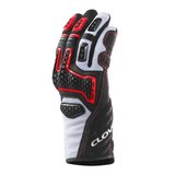 Clover GTS-3 Korumalı Yazlık Motosiklet Eldiveni Beyaz  Kırmızı