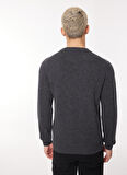 K-Way Klasik Yaka Normal Düz Siyah Erkek Kazak K2112PW_SEBASTIEN LAMBSWOOL