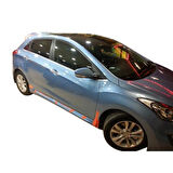 Hyundai İ30 2011 - 2016 Custom Marşpiyel Plastik Boyasız