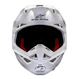 Alpinestars Supertech M10 Off-Road Kaskı Beyaz  Siyah