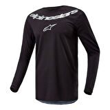 Alpinestars Fluid Graphite Off-Road Motosiklet Jerseyi Siyah  Gümüş