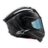 Alpinestars Supertech R10 Carbon Spor Motosiklet Kaskı Siyah