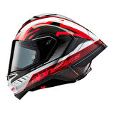 Alpinestars Supertech R10 Carbon Team Spor Motosiklet Kaskı Siyah  Kırmızı  Beyaz