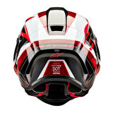 Alpinestars Supertech R10 Carbon Team Spor Motosiklet Kaskı Siyah  Kırmızı  Beyaz