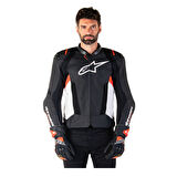 Alpinestars Missile V3 Airflow Deri Korumalı Motosiklet Montu Siyah  Beyaz  Kırmızı