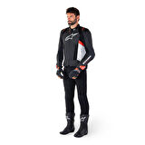 Alpinestars Missile V3 Airflow Deri Korumalı Motosiklet Montu Siyah  Beyaz  Kırmızı