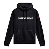 Alpinestars Linear Wordmark V3 Hoodie Kapüşonlu Sweatshirt Siyah  Beyaz