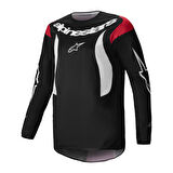 Alpinestars Fluid Haul Off-Road Motosiklet Jerseyi Siyah  Beyaz  Kırmızı