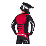 Alpinestars Fluid Haul Off-Road Motosiklet Jerseyi Siyah  Beyaz  Kırmızı