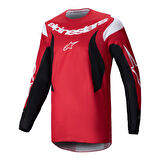 Alpinestars Fluid Haul Off-Road Motosiklet Jerseyi Kırmızı  Beyaz  Siyah